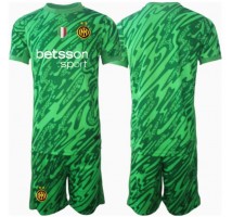 Inter Milan Bramkarskie Koszulka Podstawowa dzieci 2024-25 Krótki Rękaw (+ krótkie spodenki)